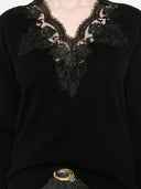 Ermanno Firenze broderet V Necked Sweater