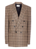 Saint Laurent Cashmere And Silk Double Breasted Jacket