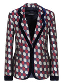 Emporio Armani Printed Single Breasted Jacket