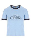 Chloè Logo Cotton T Shirt