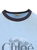 Chloè Logo Cotton T Shirt