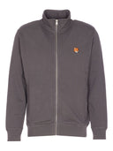 Maison Kitsune' Fox Head Cotton Zipped Sweatshirt