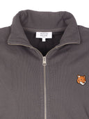 Maison Kitsune' Fox Head Cotton Zipped Sweatshirt