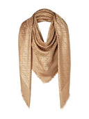Fendi Ff Silk And Wool Scarf