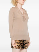 Ermanno Firenze Embroidered V Necked Sweater