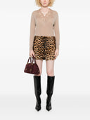 Ermanno Firenze Embroidered V Necked Sweater
