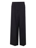Fendi Wool Wide Leg Trousers