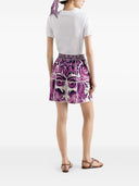 Dolce & Gabbana Cotton Shorts With Maiolica Print