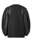 Fendi Wool And Leather Coat