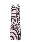 Vestido largo de seda estampado Pucci