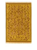 Chloè Cotton Beach Towel With Logo