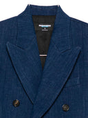 Dsquared2 Denim Double Breasted Blazer Jacket