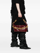 Balmain Sync Medium Leather Shoulder Bag