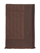 Fendi Ff Silk And Wool Scarf