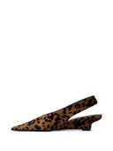 TOMEME HOVED PONY LÆDER SLINGBACK PUMPS