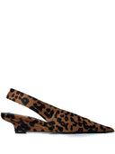TOMEME HOVED PONY LÆDER SLINGBACK PUMPS