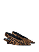 TOMEME HOVED PONY LÆDER SLINGBACK PUMPS