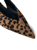 TOMEME HOVED PONY LÆDER SLINGBACK PUMPS