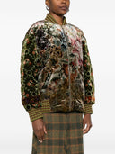 Pierre Louis Mascia Printed Silk Blend Bomber Jacket