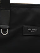 Dolce & Gabbana Adamo Nylon og lædertot taske