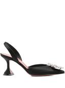 Amina Muaddi Begum Satin Slingback Pumps