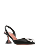 Amina Muaddi Begum Satin Slingback Pumps