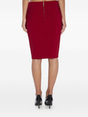 Saint Laurent Satin Midi Skirt
