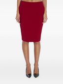 Saint Laurent Satin Midi Skirt