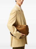 Ami Paris Suede Leather Shoulder Bag