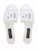 Dolce & Gabbana DG Sandalias planas de cuero con logotipo
