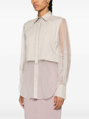Brunello Cucinelli Silk Shirt With Shiny Details