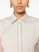 Brunello Cucinelli Silk Shirt With Shiny Details