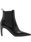 Brunello Cucinelli Leather Heeled Ankle Boots