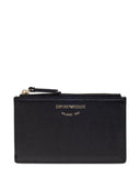 Case de tarjetas de cuero Emporio Armani