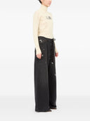 Mm6 Maison Margiela Wide Leg Denim Cotton Jeans