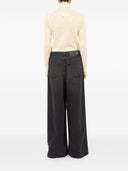 Mm6 Maison Margiela Wide Leg Denim Cotton Jeans