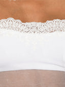 Chloè broderet blonder top