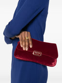Emporio Armani Clutch de terciopelo