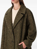 Emporio Armani Wool Blend Single Breasted Coat