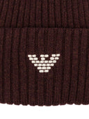 Emporio Armani Logo Wool Blend Beanie