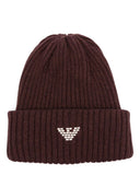 Emporio Armani Logo Wool Blend Beanie