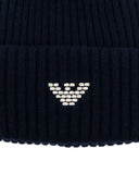 Emporio Armani Logo Wool Blend Beanie