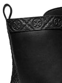Tory Burch Monogram Leather Ankle Boots