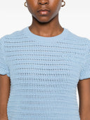 Chloè Cotton Knitted Top With Logo