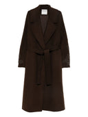 Ermanno Firenze Belted Long Coat