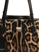 Dolce & Gabbana Vittoria Leo Print Handbag