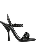 Sandales en satin brodées Dolce & Gabbana