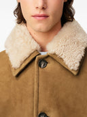 Ami Paris Veste en cuir peau de mouton