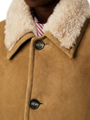 Ami Paris Veste en cuir peau de mouton