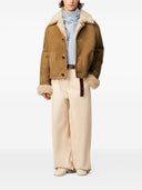 Ami Paris Veste en cuir peau de mouton